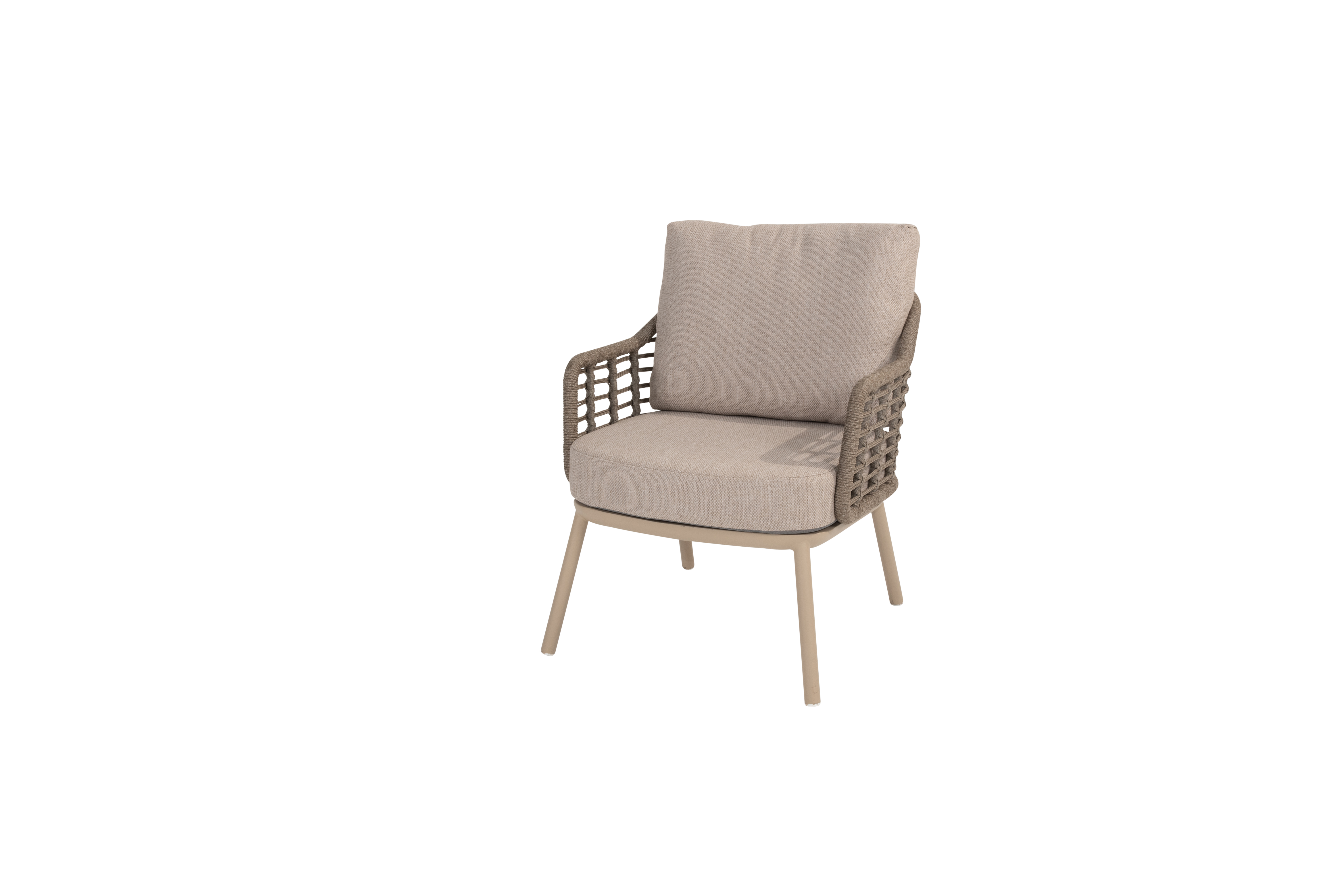  Taste Puglia Low Dining Chair W/cushions - Latte